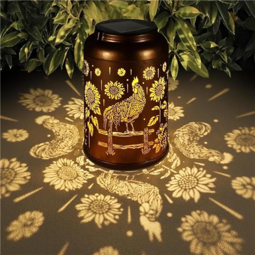 New Solar Lanterns Outdoor Waterproof Hummingbird Garden Decor Christmas Gifts